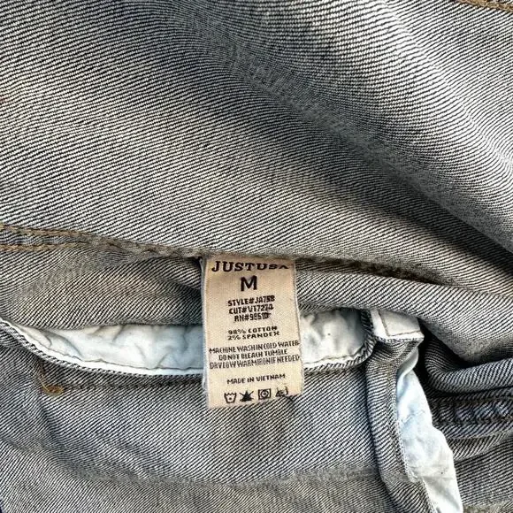 Just USA Jean Denim Jacket Women's Size Medium - Picture 4 of 4